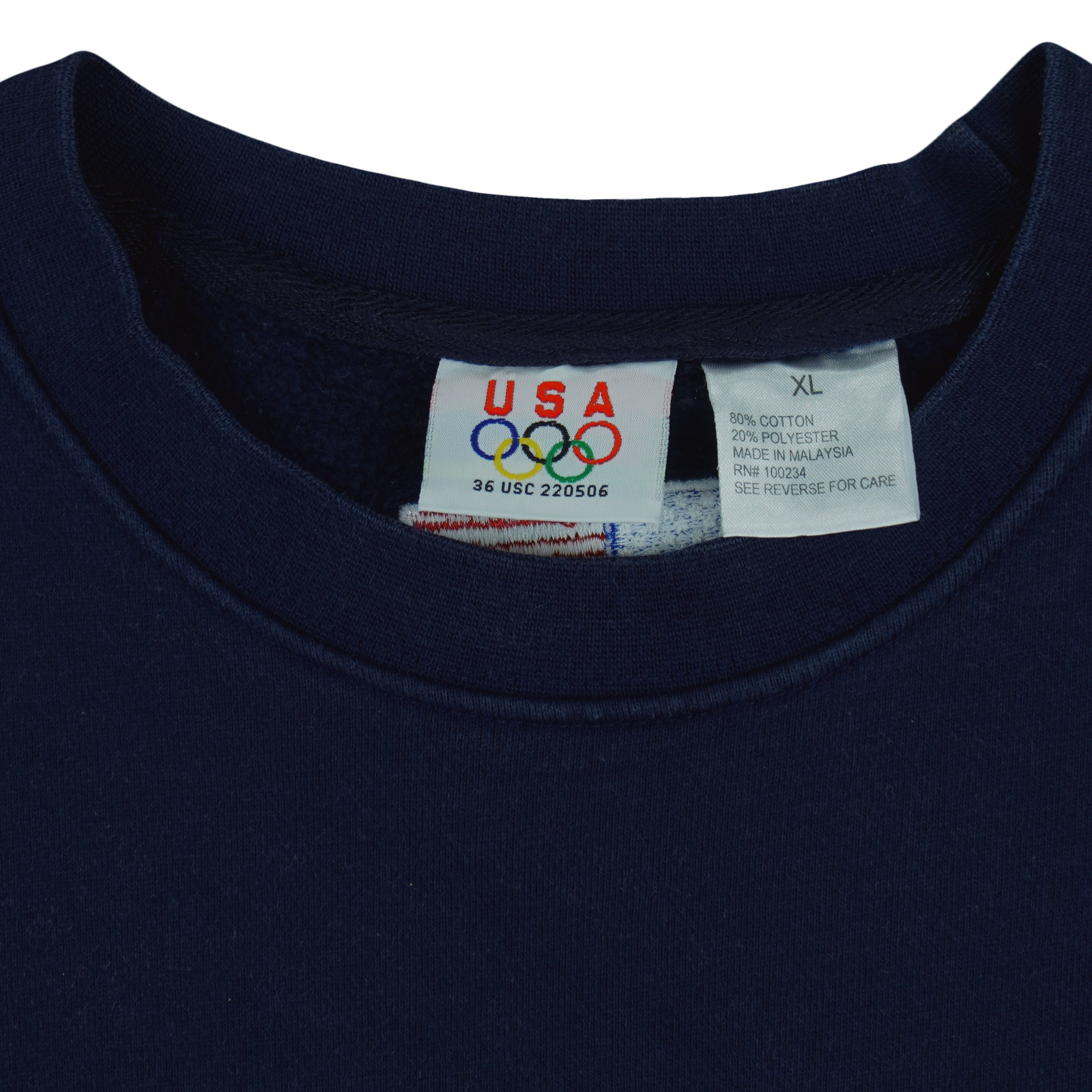 Vintage - USA Olympic Games Embroidered Sweatshirt 1990s X-Large Vintage Retro