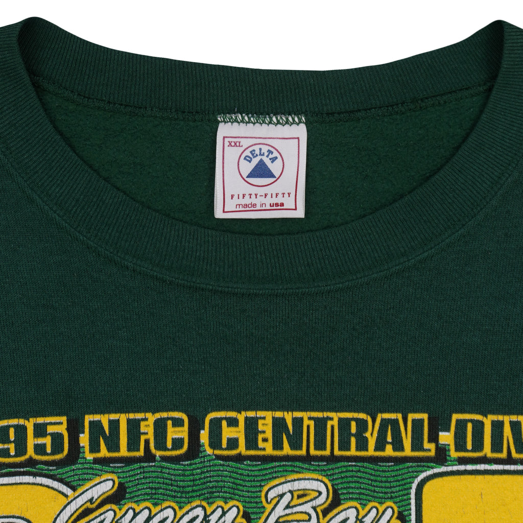 NFL (Delta) - Green Bay Packers Champs Crew Neck Sweatshirt 1995 XX-Large Vintage Retro Football