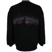 Vintage (Jerzees) - Yellow Stone Crew Neck Sweatshirt 1991 Large Vintage Retro