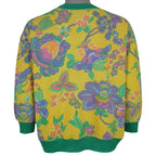 Vintage - Flowers All Over Print Crew Neck Sweatshirt 1990s Medium Vintage Retro