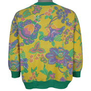 Vintage - Flowers All Over Print Crew Neck Sweatshirt 1990s Medium Vintage Retro