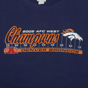 NFL - Denver Broncos Champions Crew Neck Sweatshirt 2005 X-Large Vintage Retro Football