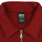 Vintage - Roots Canada Red 1/4 Zip Sweatshirt 1990s X-Large Vintage Retro