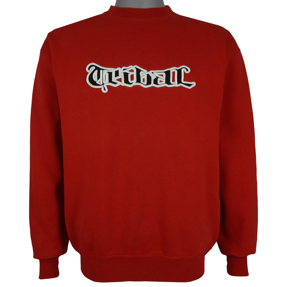 Vintage - Tribal USA Spell-Out Crew Neck Sweatshirt 1990s Medium Vintage Retro