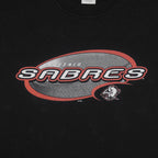 NHL (Gildan) - Buffalo Sabres Big Spell-Out T-Shirt 1990s Medium Vintage retro Hockey
