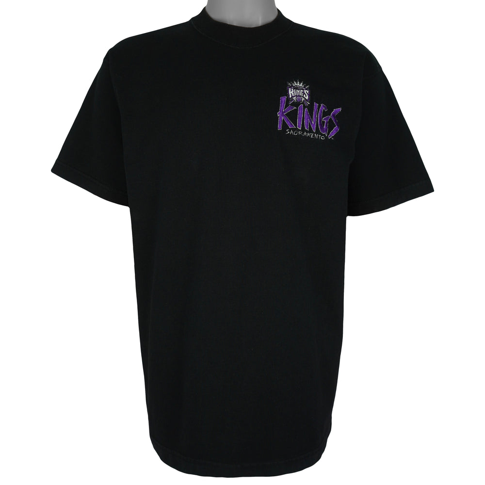 NBA (Pro Player) - Sacramento Kings Embroidered T-Shirt 1990s Large Vintage Retro Basketball