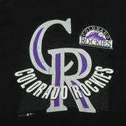 MLB (Hanes) - Colorado Rockies Big Spell-Out T-Shirt 1993 Large Vintage Retro Baseball