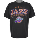 NBA (Hanes) - Utah Jazz Basketball T-Shirt 1990s X-Large