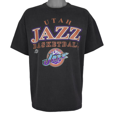 NBA (Hanes) - Utah Jazz Basketball T-Shirt 1990s X-Large