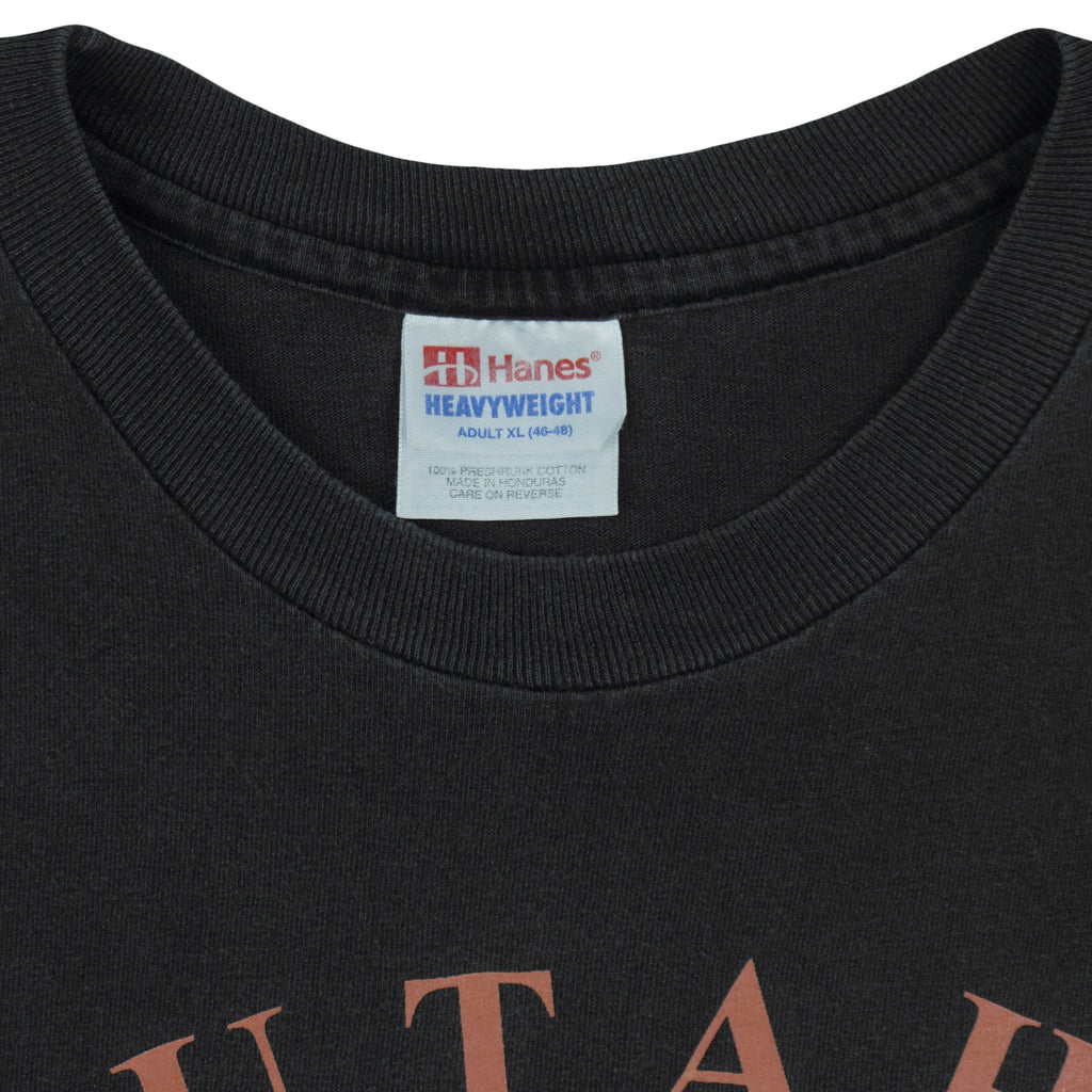 NBA (Hanes) - Utah Jazz Basketball T-Shirt 1990s X-Large Vintage Retro Basketball