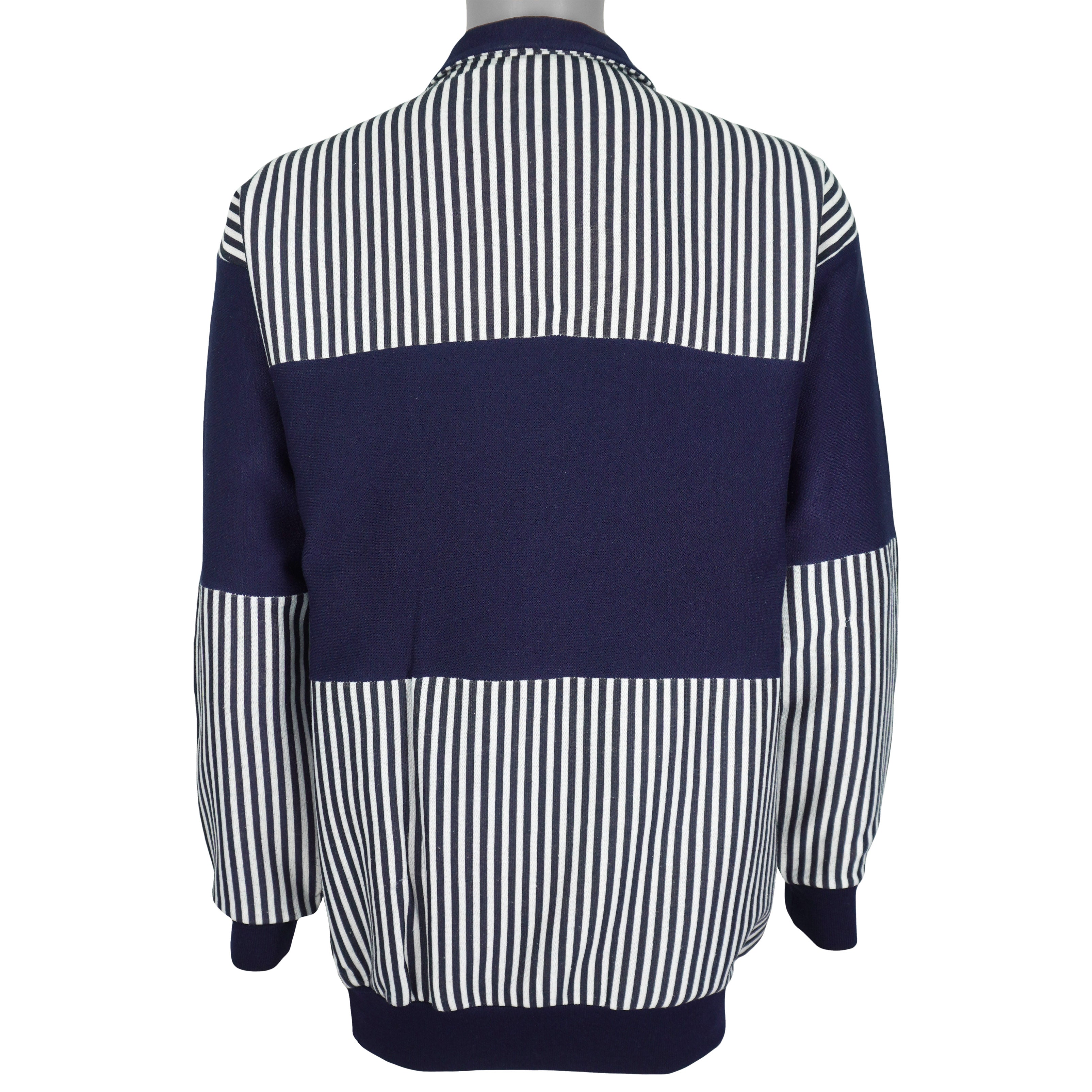 Vintage - San Francisco California 1/4 Zip Pinstripe Sweatshirt 1990 Large Vintage Retro