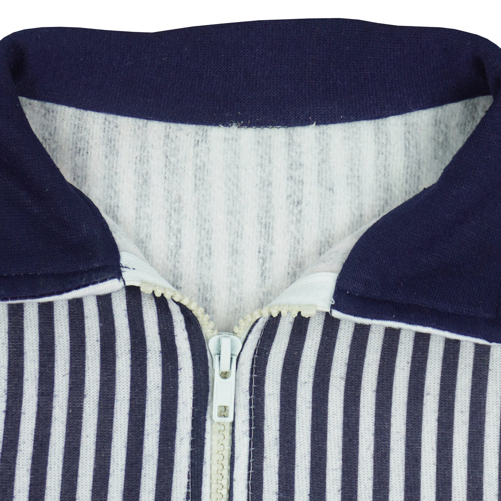 Vintage - San Francisco California 1/4 Zip Pinstripe Sweatshirt 1990 Large Vintage Retro