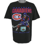 NHL - Montreal Canadiens Hockey T-Shirt 1990s X-Large Vintage Retro Hockey