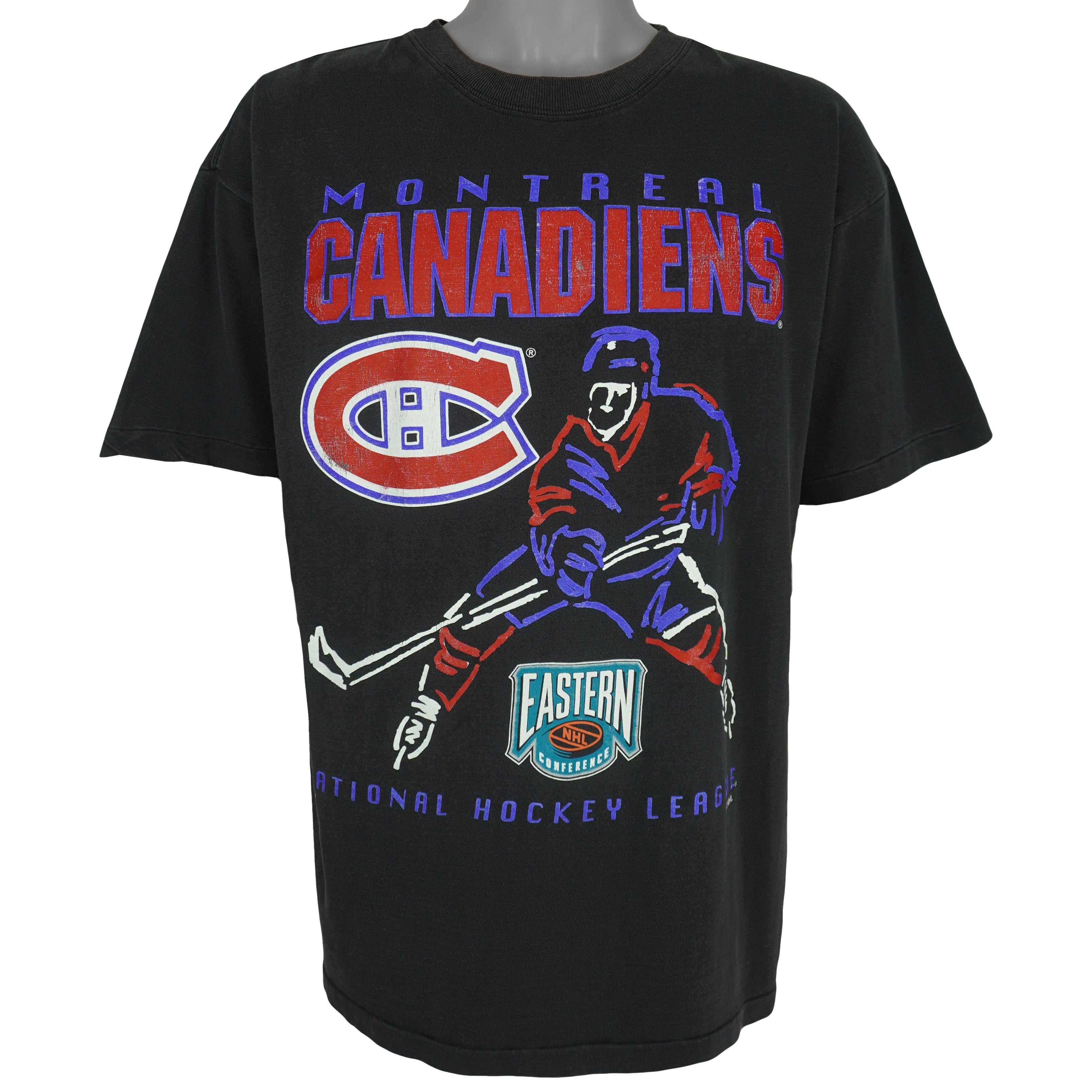 NHL - Montreal Canadiens Hockey T-Shirt 1990s X-Large Vintage Retro Hockey