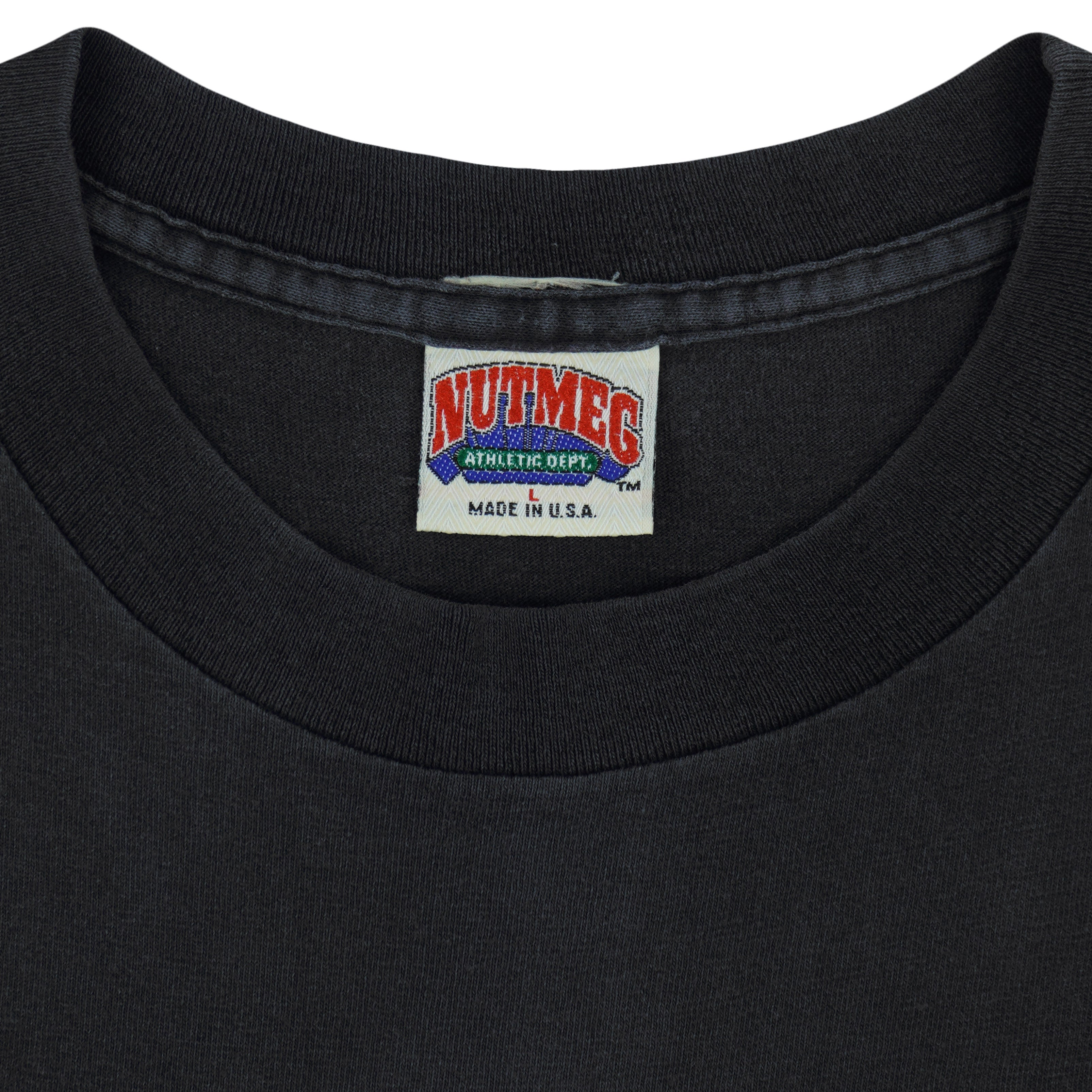 NCAA (Nutmeg) - Georgetown Hoyas Big Logo T-Shirt 1990s Large Vintage Retro
