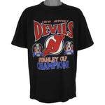 NHL (Accord) - New Jersey Devils Stanley Cup Champions T-Shirt 1995 X-Large