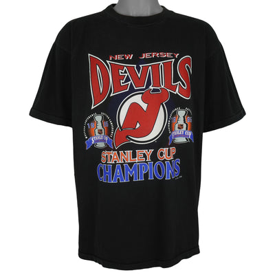 NHL (Accord) - New Jersey Devils Stanley Cup Champions T-Shirt 1995 X-Large
