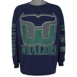 NHL (The Game) - Hartford Whalers Crew Neck Sweatshirt 1990s Large