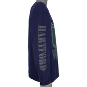NHL (The Game) - Hartford Whalers Crew Neck Sweatshirt 1990s Large Vintage Retro Hockey