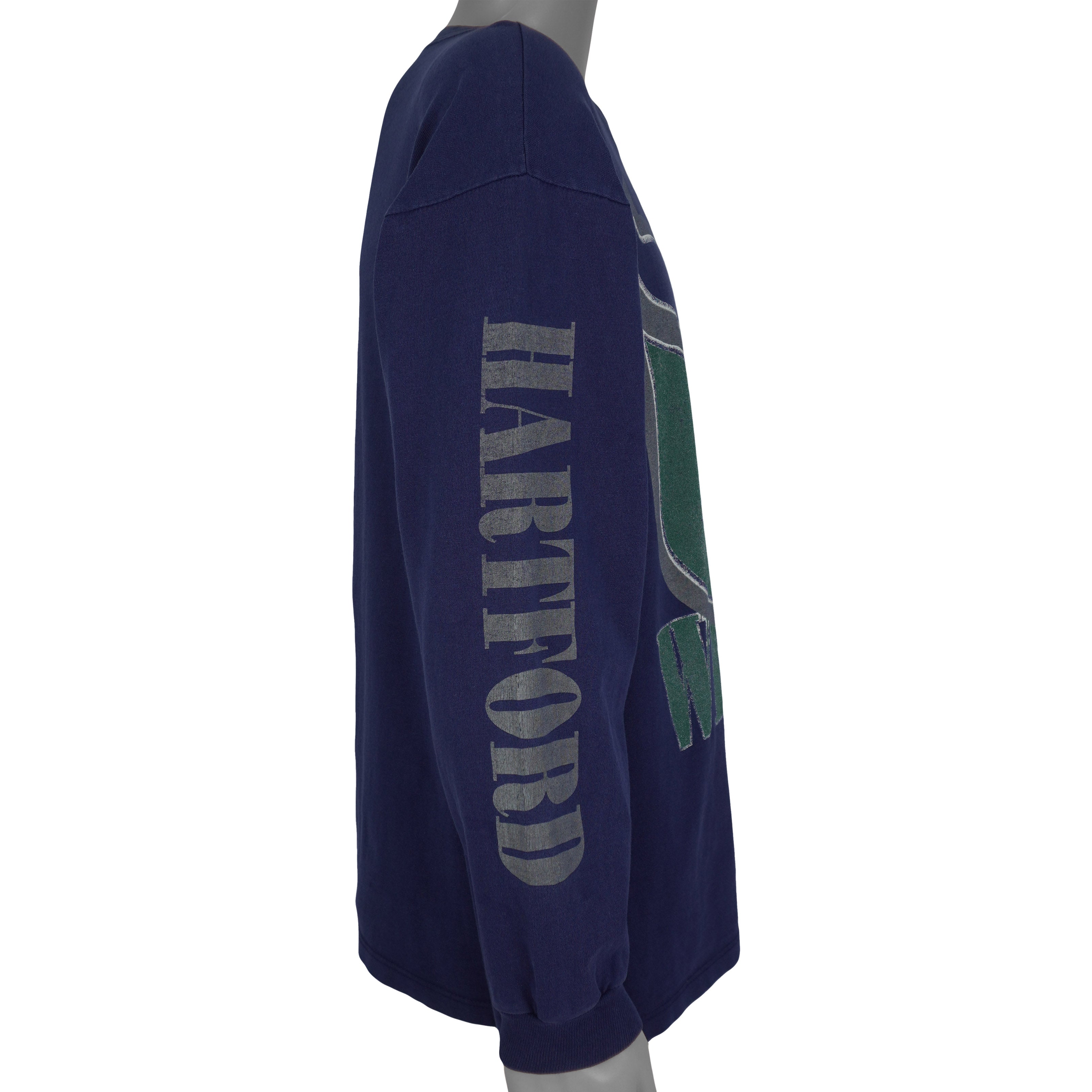 NHL (The Game) - Hartford Whalers Crew Neck Sweatshirt 1990s Large Vintage Retro Hockey