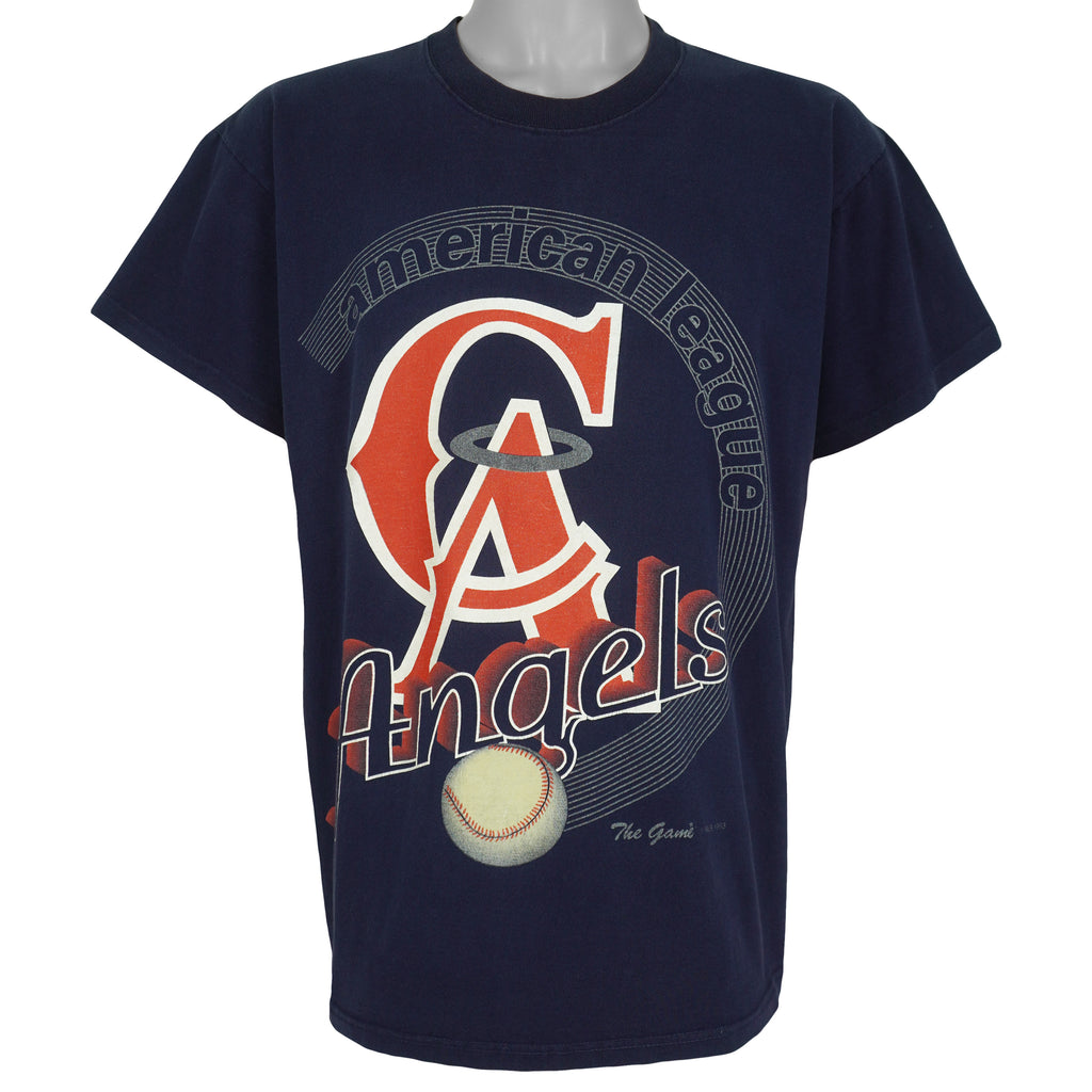 MLB (The Game) - California Angels American League T-Shirt 1993 Large vintage Retro Baseball