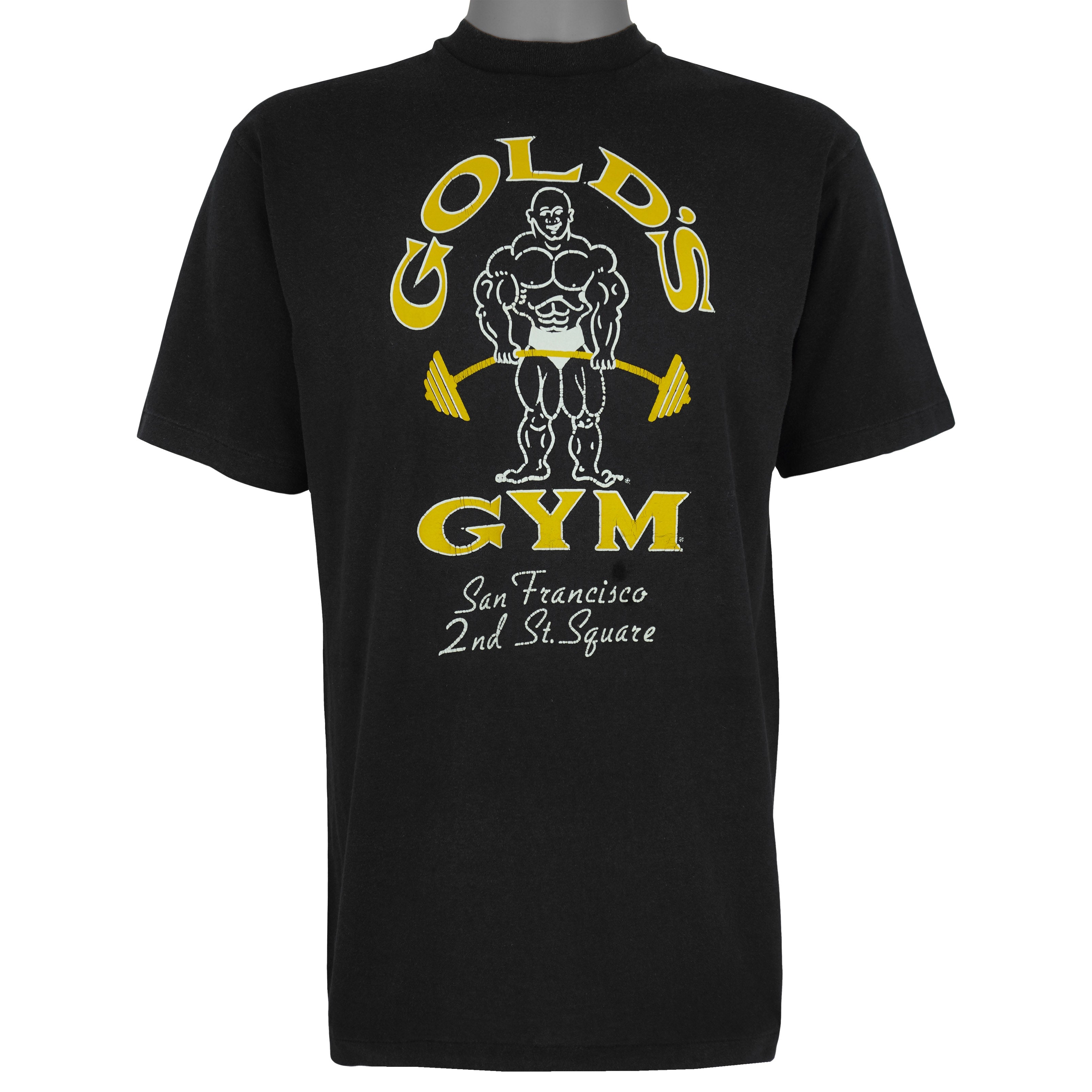 Vintage (Hanes) - Gold's Gym San Francisco T-Shirt 1990s Large Vintage Retro