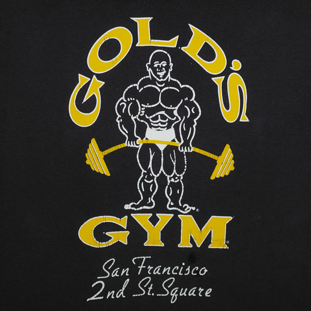 Vintage (Hanes) - Gold's Gym San Francisco T-Shirt 1990s Large Vintage Retro