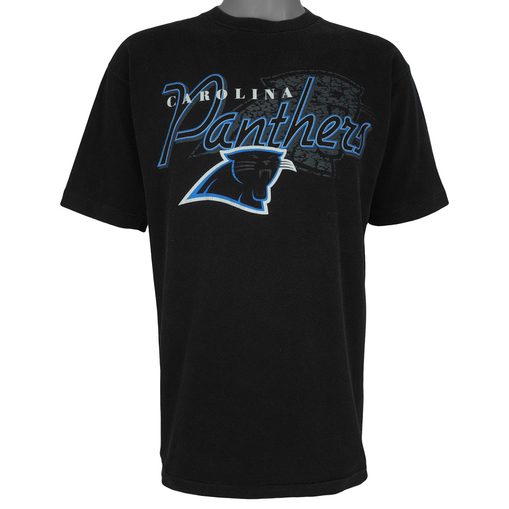 NFL (True Fan) - Carolina Panthers Single Stitch T-Shirt 1995 Large Vintage Retro Football