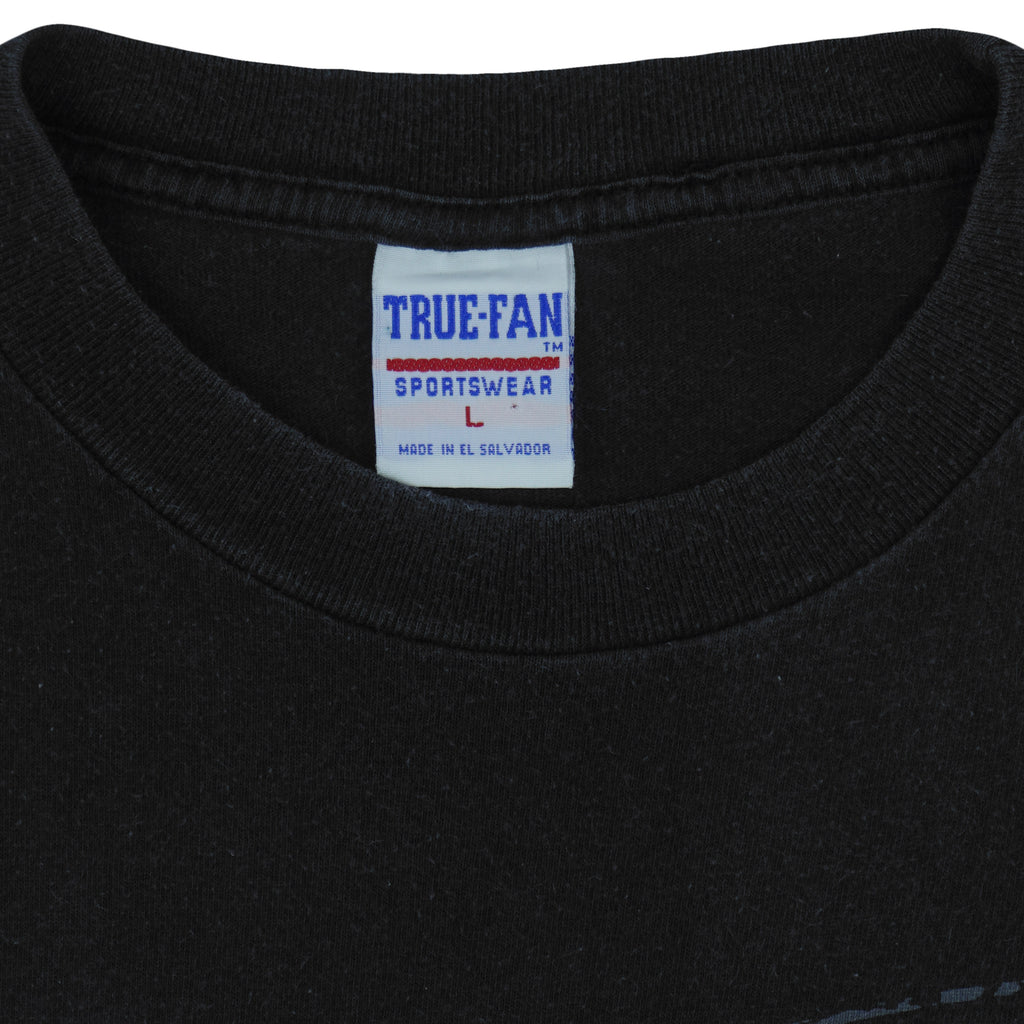 NFL (True Fan) - Carolina Panthers Single Stitch T-Shirt 1995 Large Vintage Retro Football