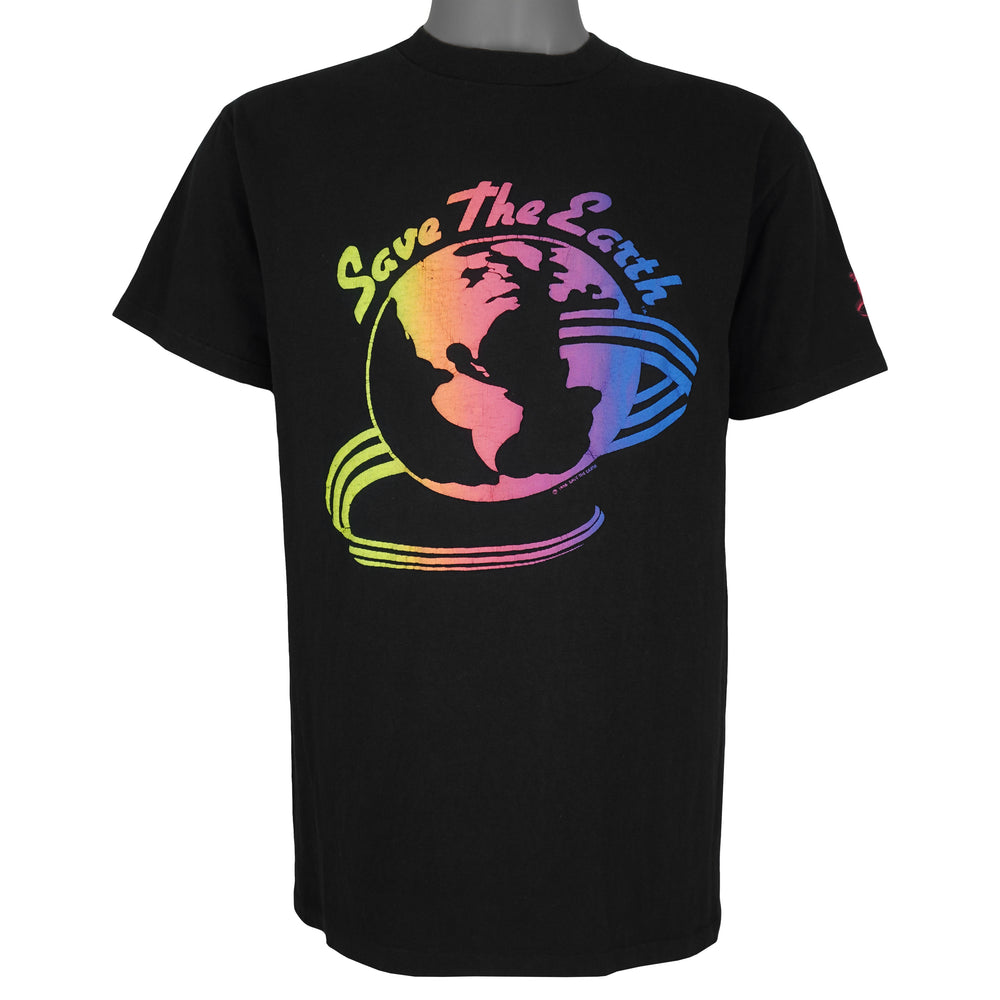 Vintage - Save The Earth Single Stitch T-Shirt 1986 Large Vintage Retro
