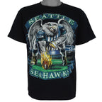 NFL - Seattle Seahawks Big Spell-Out T-Shirt 2000s Medium Vintage Retro Football
