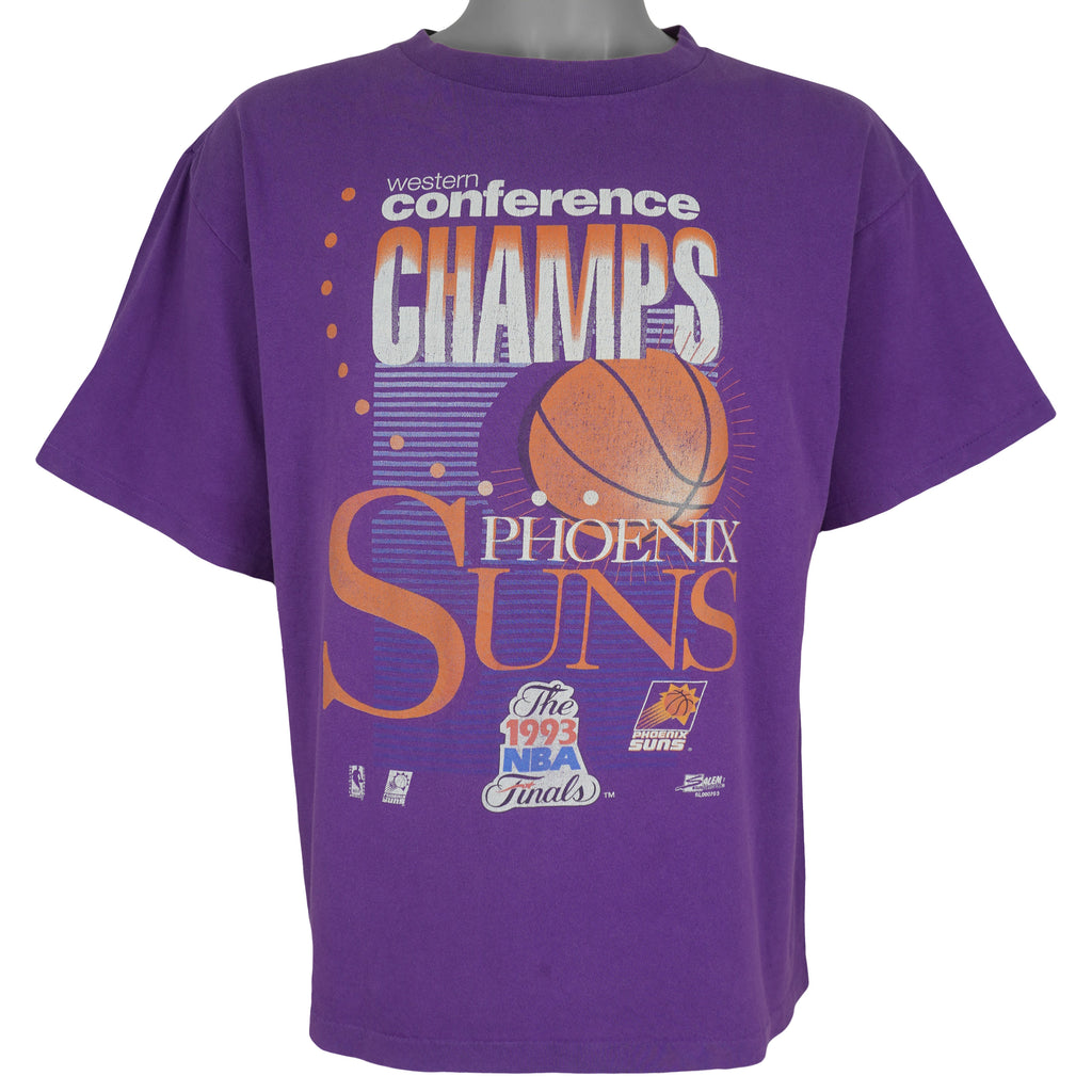 NBA (Salem) - Phoenix Suns Western Champs Finals T-Shirt 1993 Large Vintage Retro Basketball