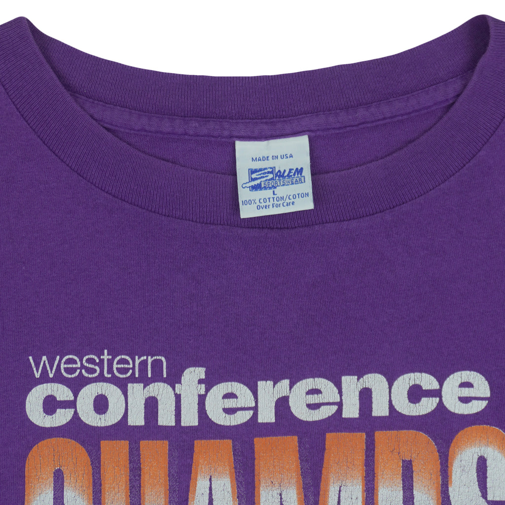 NBA (Salem) - Phoenix Suns Western Champs Finals T-Shirt 1993 Large Vintage Retro Basketball