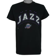 NBA (Fruit Of The Loom) - Utah Jazz Basketball T-Shirt 1990s Medium Vintage Retro Basketball