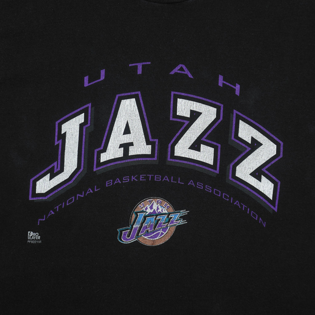 NBA (Fruit Of The Loom) - Utah Jazz Basketball T-Shirt 1990s Medium Vintage Retro Basketball