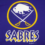 NHL (The Game) - Buffalo Sabres Big Logo T-Shirt 1994 Large Vintage Retro Hockey