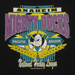 NHL - Anaheim Mighty Ducks Pacific Division T-Shirt 1994 X-Large Vintage Retro Hockey