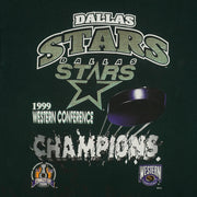 NHL (Tultex) - Dallas Stars Stanley Cup Champions T-Shirt 1999 Large Vintage Retro Hockey