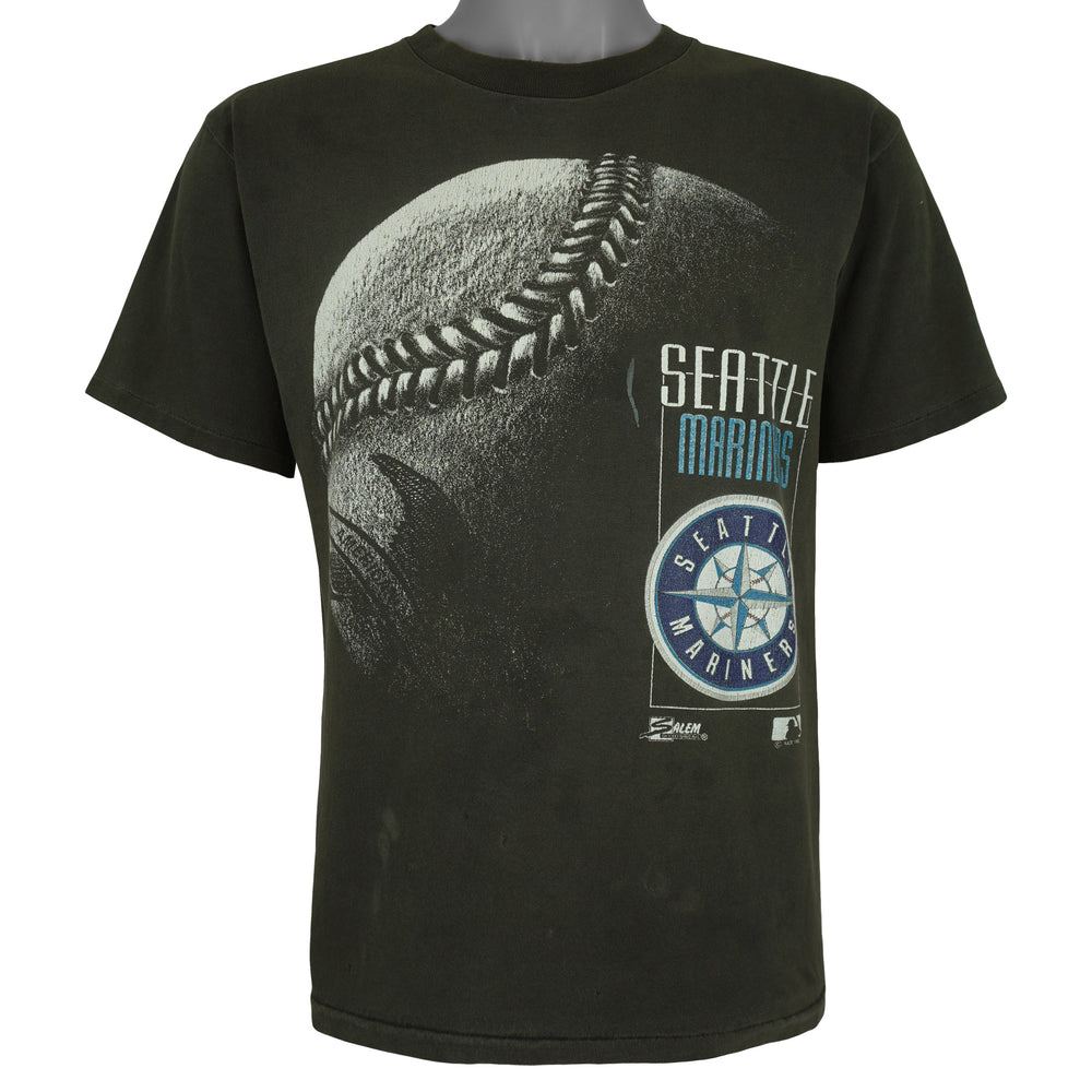 MLB (Salem) - Seattle Mariners Baseball T-Shirt 1992 Medium Vintage Retro Baseball