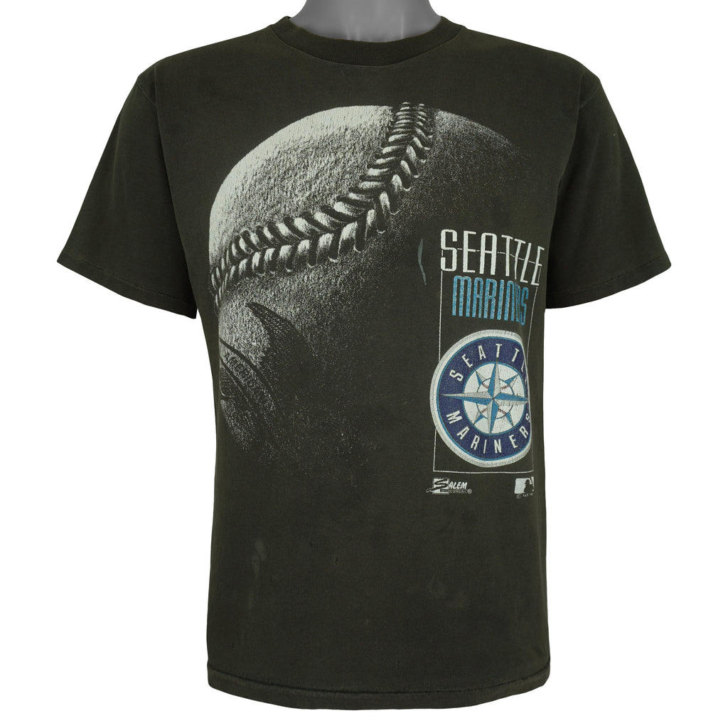 MLB (Salem) - Seattle Mariners Baseball T-Shirt 1992 Medium Vintage Retro Baseball