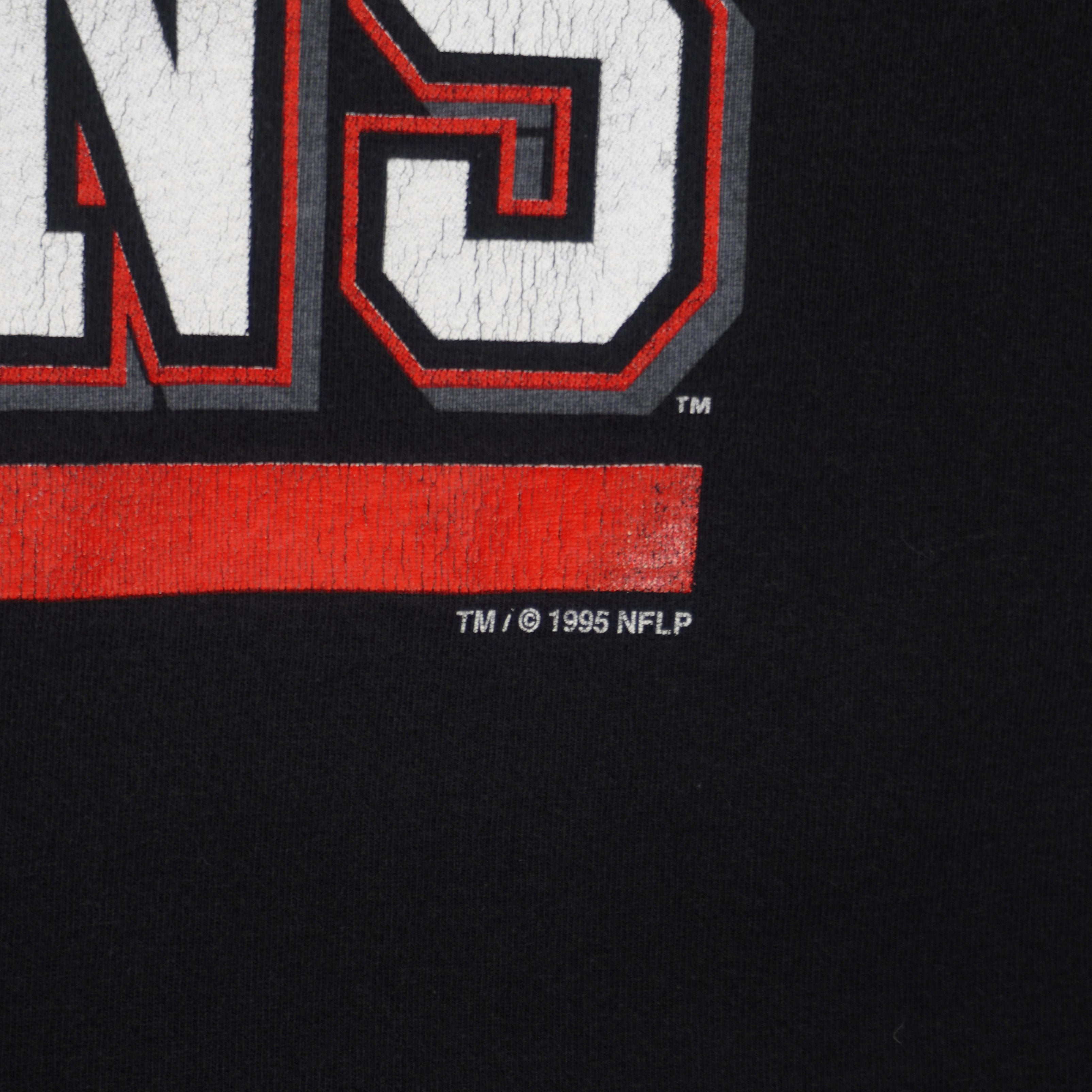 NFL - Atlanta Falcons Big Logo T-Shirt 1995 X-Large Vintage Retro Football