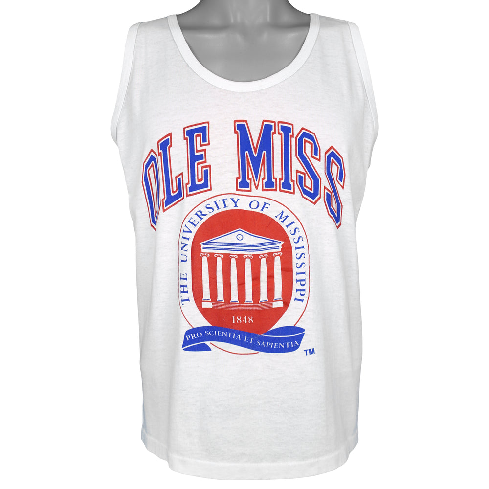 NCAA - Ole Miss The University of Mississippi Sleeveless Shirt 1990s Large Vintage Retro