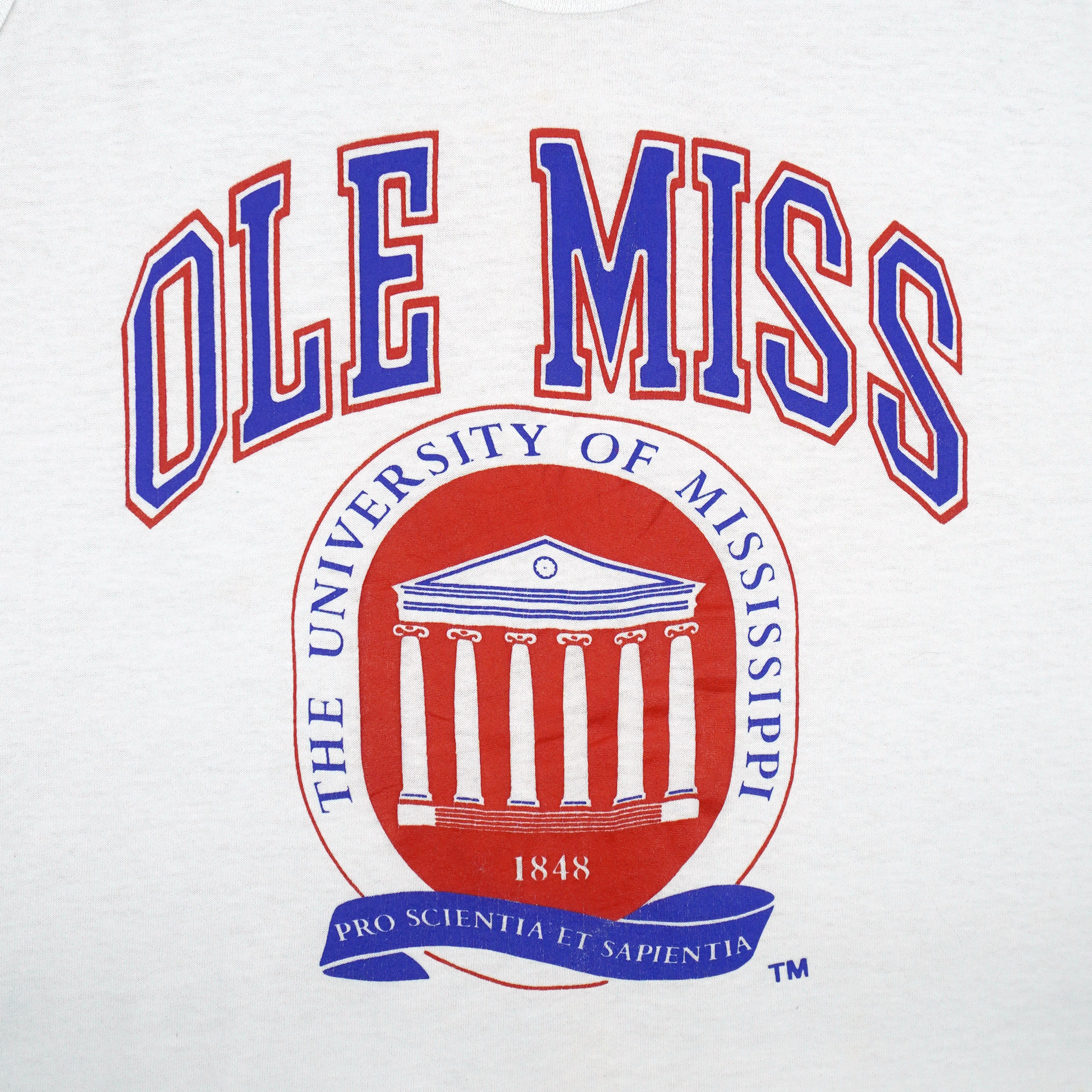 NCAA - Ole Miss The University of Mississippi Sleeveless Shirt 1990s Large Vintage Retro