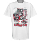 NHL (Bulletin Athletic) - Ottawa Senators Hockey T-Shirt 1990s Large Vintage Retro Hockey