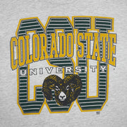 Vintage NCAA (Center Cut) - Colorado State University T-Shirt 1990s Large in gray