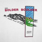 Vintage (Hanes) - Bolder Boulder Mountain Single Stitch T-Shirt 1989 Medium Vintage Retro
