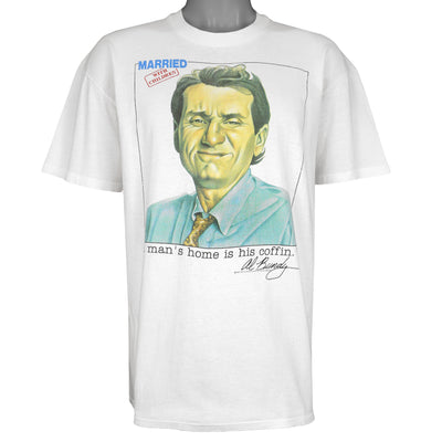 Vintage (Stedman) - Al Bundy Married With Children Caricature T-Shirt 1987 Large