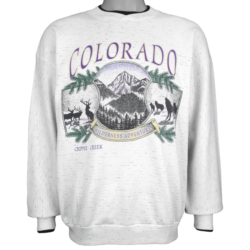 Vintage - Colorado Wilderness Adventure Crew Neck Sweatshirt 1990s Large Vintage Retro