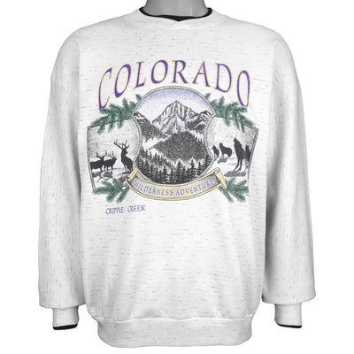 Vintage - Colorado Wilderness Adventure Crew Neck Sweatshirt 1990s Large