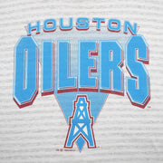 Vintage NFL (Logo 7) - Houston Oilers Pinstripe T-Shirt 1992 Medium in gray